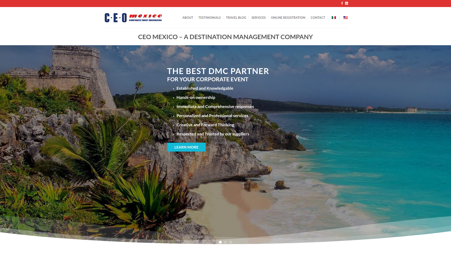 CEO Mexico website screenshot