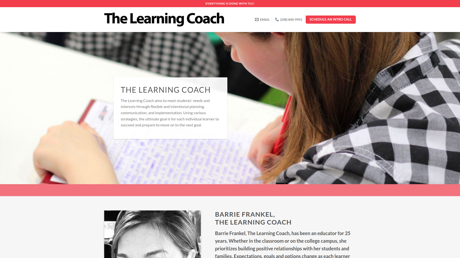 The Learning Coach website screenshot